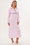 Mecit 6335 Pink Women's Dressing Gown Nightgown Pajamas Set of 4 - 4