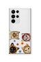 Samsung Galaxy S25 Ultra Compatible Cute Cats Patterned Transparent Phone Case