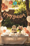 Calligraphy Banner Rose Gold Happy Birthday 110 cm Party and Birthday Decoration - 5