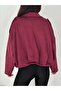 Oversized Suede Jacket with Epaulet Detail - 4