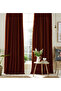 Burgundy Special Woven Thick Fabric Sunshade Background Curtain Long-Lasting Use (Width X Length)