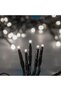 LED Light String with 100 Cool White Bulbs, Green Cable, Programs, 7.95 m - 2