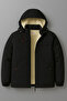Men's Detachable Hooded Waterproof Men's Coat Jacket with Fur Inside