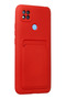 Mtxdpn Xiaomi Redmi 9C Case Kelvin Silicone with Business Card (184029) - Red - 2