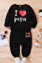 طقم أطفال فاخر I Papa مطبوع Alt Üst 24741