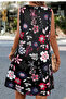 Sleeveless Floral Dress - 3