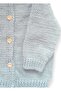 1-2 Years Old Knitted Dark Blue Baby Boy Cardigan - 4