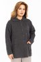 New Season Women's Knitwear Knitted Tight Weaving Buttoned Shirt Collar Mother Winter Cardigan 30220-Smoked - 3