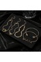Women's Gold Color 5-Piece Elegant Bracelet Set Butterfly Love 0332 - 2