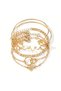 Women's Gold Color 5-Piece Elegant Bracelet Set Butterfly Love 0332 - 8
