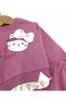 Baby Girl Thick Winter 3-Layer Fleece Set with Fleece-Lined Cat Prints 6-9-12-18-24 Months - 5