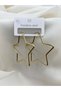 Steel Gold 5 cm Star Hoop Earrings - 2