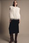 Midi Skirt with Back Slit and Pleat Detail - Midi Skirt Interlock Knitted - 86 cm Full Length - 6