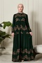 Skirt Layered Flower Patterned Gypsy Viscose Dress Hijab Dress Mother's Dress Prayer Dress - 3