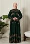 Skirt Layered Flower Patterned Gypsy Viscose Dress Hijab Dress Mother's Dress Prayer Dress