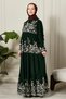 Skirt Layered Flower Patterned Gypsy Viscose Dress Hijab Dress Mother's Dress Prayer Dress