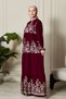 Skirt Layered Flower Patterned Gypsy Viscose Dress Hijab Dress Mother's Dress Prayer Dress - 4