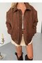 Bloom Oversized Padded Velvet Jacket/Mantle - 3
