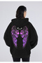 Angel Halo Back and Front Printed Winter Fleece Thick Sweatshirt Hoodie