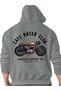 Vintage Motorcycle Back Print Men's Hoodie Cafe Racer Themed Retro Biker Hooded Sweatshirt - 3