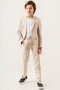 Boy's Suit with Linen Jacket (with Gamboç Kilif Gift) - 5