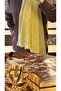 B.Cacharel Logo Silk Cotton Jacquard Etol Shawl Butter Yellow - 3