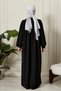 Floral Print Round Robe Mother Hijab Dress - 8