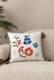 Comfort Series Punch Embroidered Linen Throw Pillow Cover 43X43 cm - 2