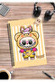 Labubu Spiral Notebook A5 (50 Sheets)