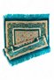 Dowry Velvet Prayer Rug Set – Soft and Elegant Design - Dowry, Gift (400 Gr) - 2