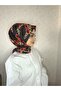 Dp12 Patterned Pera Ready-To-Wear Shawl with Snap Fasteners at the Chin - 3