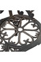 Bistro Bench 100cm Bronze Cast Aluminium - 5