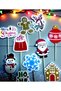 20-Piece Christmas Themed Cardboard Cake Cupcake Toothpick Ornament Santa Claus Snowman Snowflake Cookie Man - 5