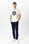 Navy Blue Slim Fit Cotton Side Pocket Chino Trousers