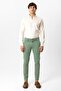 Green Slim Fit Cotton Side Pocket Chino Trousers