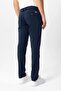 Navy Blue Slim Fit Cotton Side Pocket Chino Trousers - 7