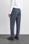 Elastic Waist Navy Blue Pocket Jogger Pants - 5