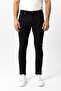 Black Slim Fit 5 Pocket Cotton Denim Trousers - 2