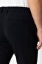 Navy Blue Smart Fit Elastic Waist Side Pocket Casual Trousers - 5