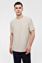 Ecru Regular Fit Crew Neck T-Shirt - 3