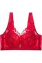 Front Closure Push Up Lace Bra, Wire-Free, Wide Strap (MGB04) - 2