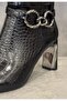 25K133 Women's Premium Korokodil Heeled Boots - 4