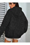 Black Crystal Stone Oversized Unisex Cardigan - 2