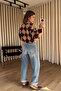 Blue High Waist Premium Balloon Jean - 3