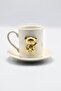 Teddy Bear Gold Teddy Bear Detailed Porcelain Cup Set - for 2 People