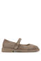 Women's Genuine Leather Beige Suede Casual Shoes