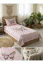 Pink Butterfly and Flower Patterned Children's Pique - 3