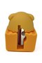Pupu Bakery 3D Silicone Colored Pencil Sharpener Yellow Teddy Bear - 3