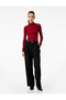 Burgundy Women's High Neck Bodysuit - 2
