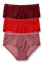 3-Pack Leopard Lace Tulle Detailed and Love Elastic High Waist Women's Panties
